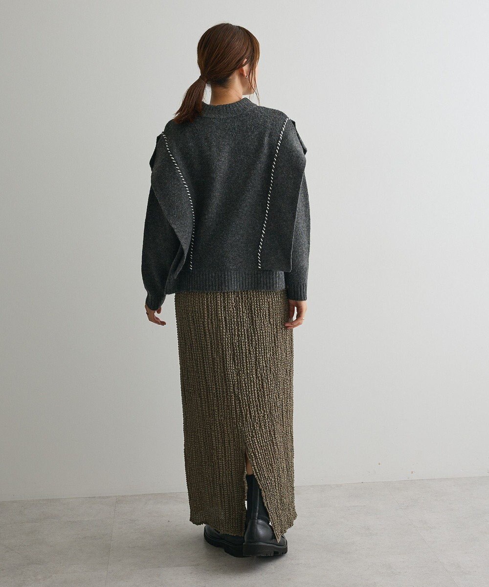 CRAFT STANDARD BOUTIQUE ハンドステッチデザインニットプルオーバー 