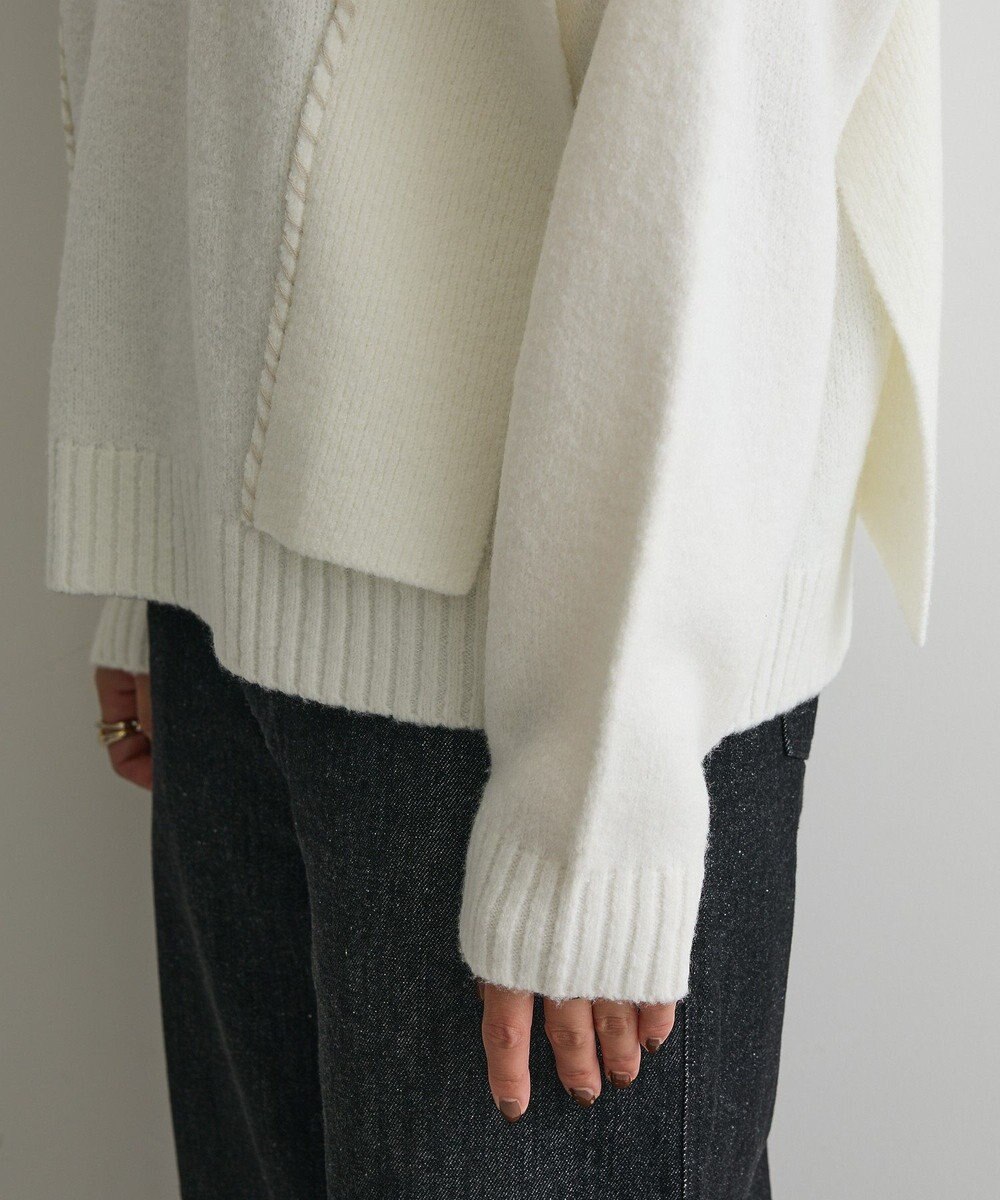 CRAFT STANDARD BOUTIQUE ハンドステッチデザインニットプルオーバー 