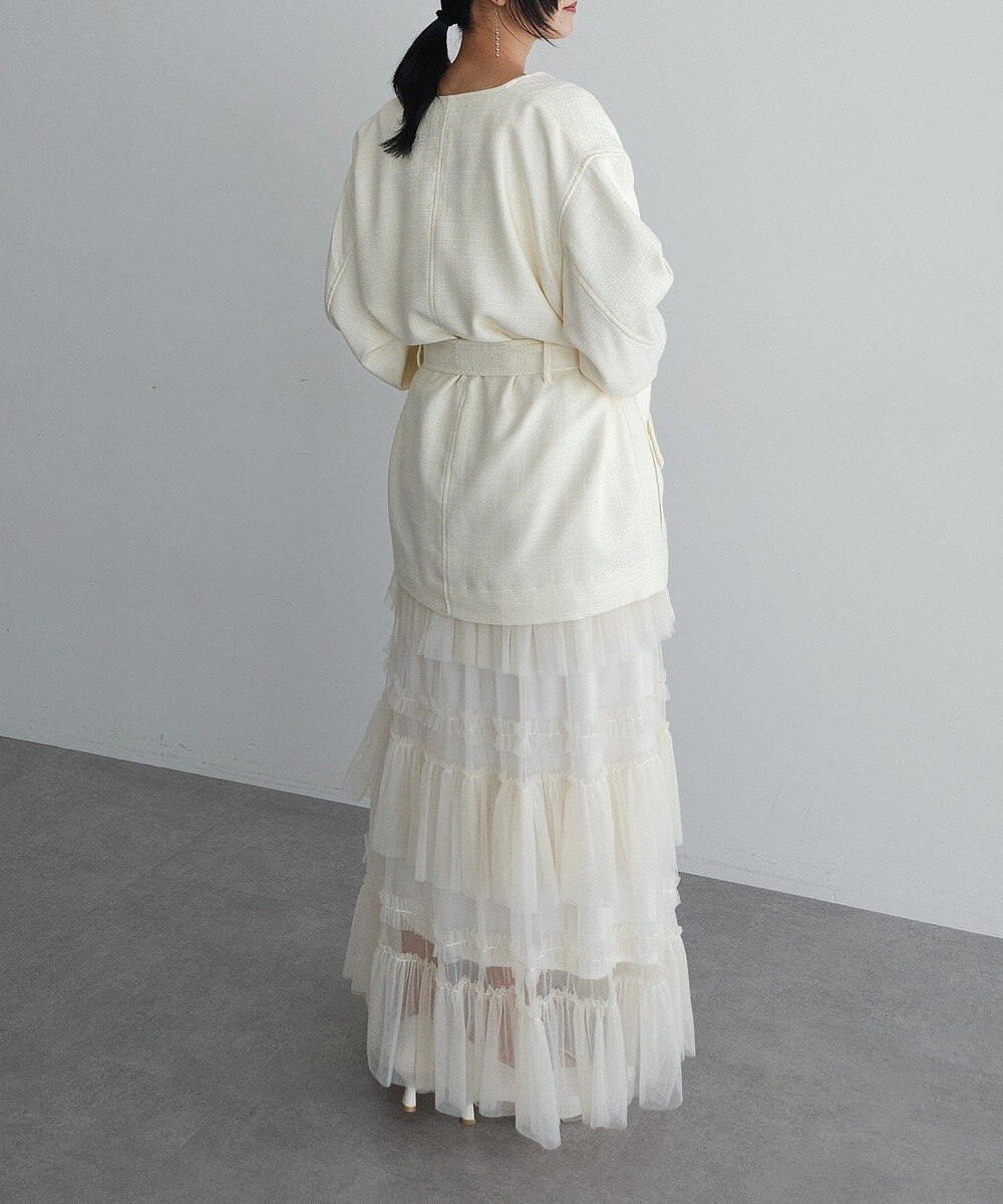 Green Parks ツィードミディ丈ジャケット 