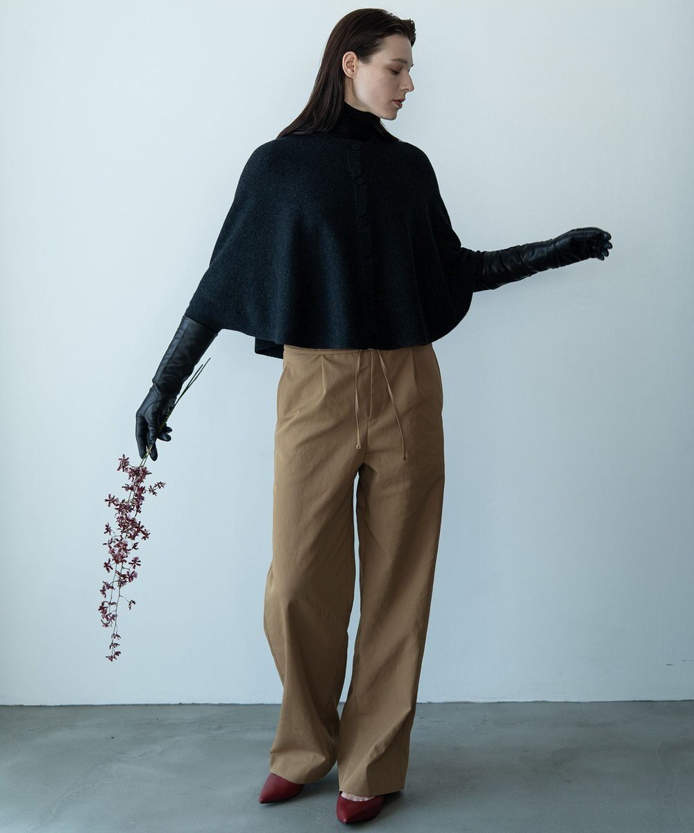 自由区 【カトリエムブーケ】Soyeux touche ポンチョニット 