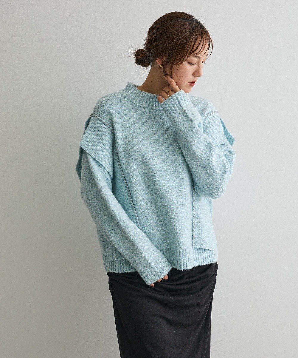 CRAFT STANDARD BOUTIQUE ハンドステッチデザインニットプルオーバー 