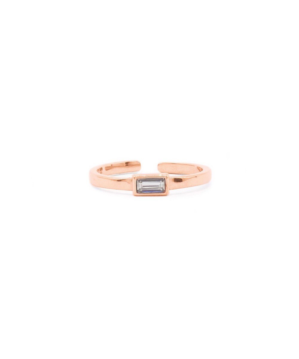 blancotokyo 【金属アレルギー対応】スクエアストーンリング GEMMA RING 