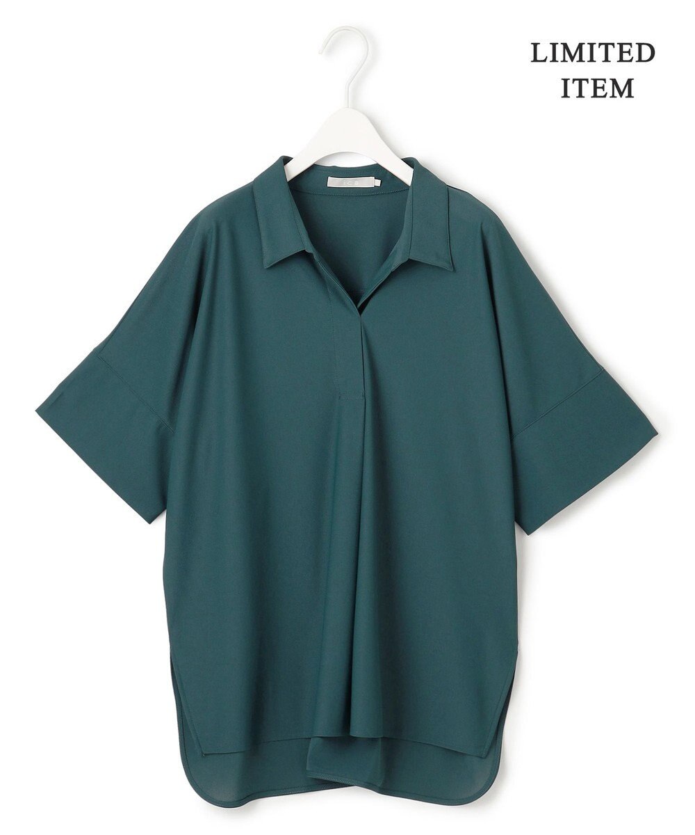 ICB 【WEB限定・洗える】シアートリコット スキッパーカットソー 