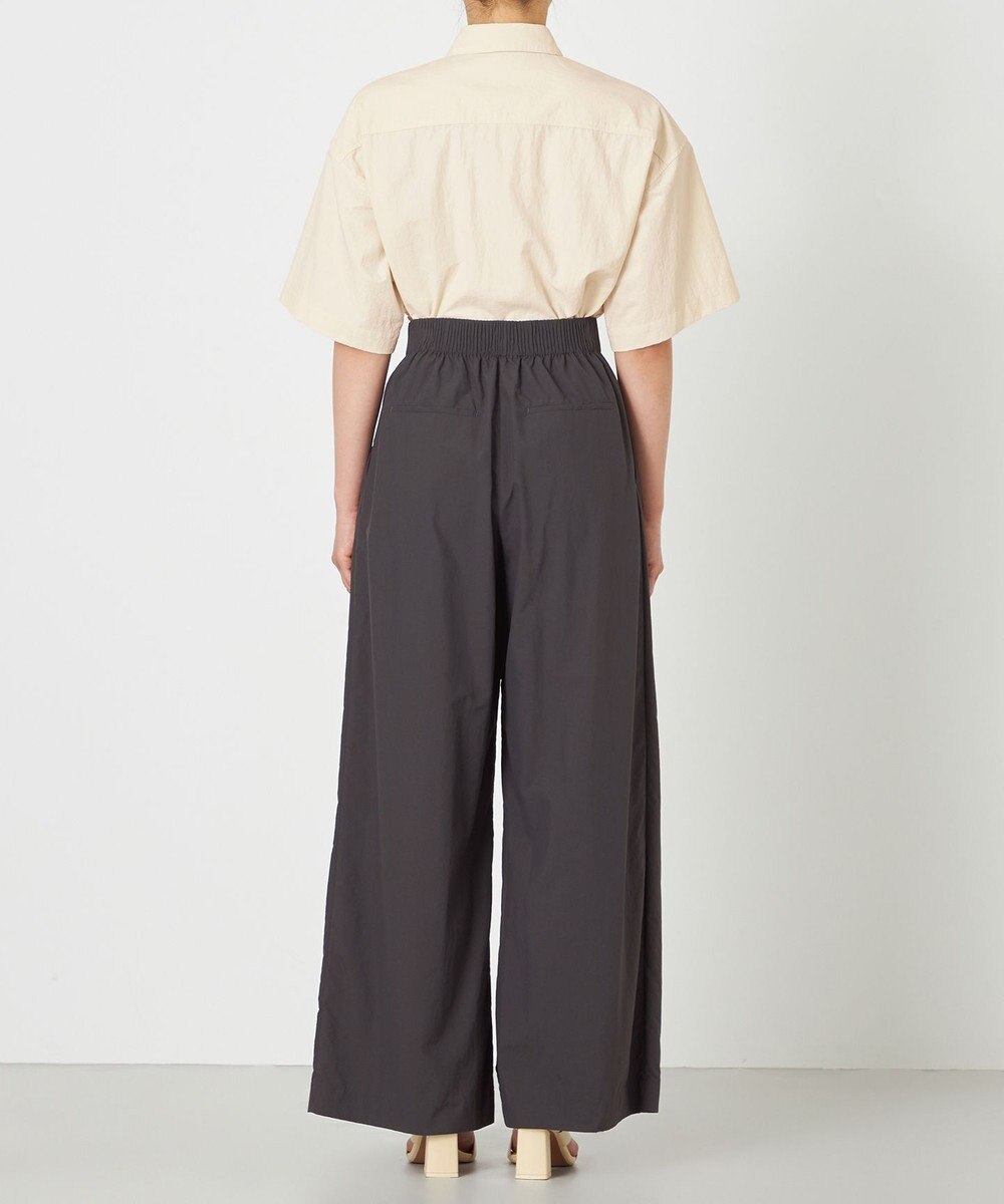 NAVE 【ReNAVE・洗える/撥水加工/接触冷感/UVケア/セットアップ】ナイロンタスラン ワイドパンツ 