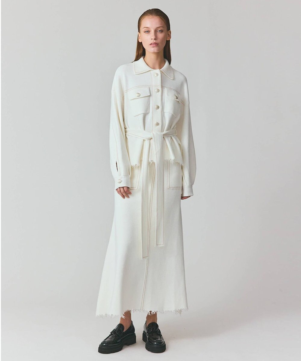 GRACE CONTINENTAL ニットワークジャケット 