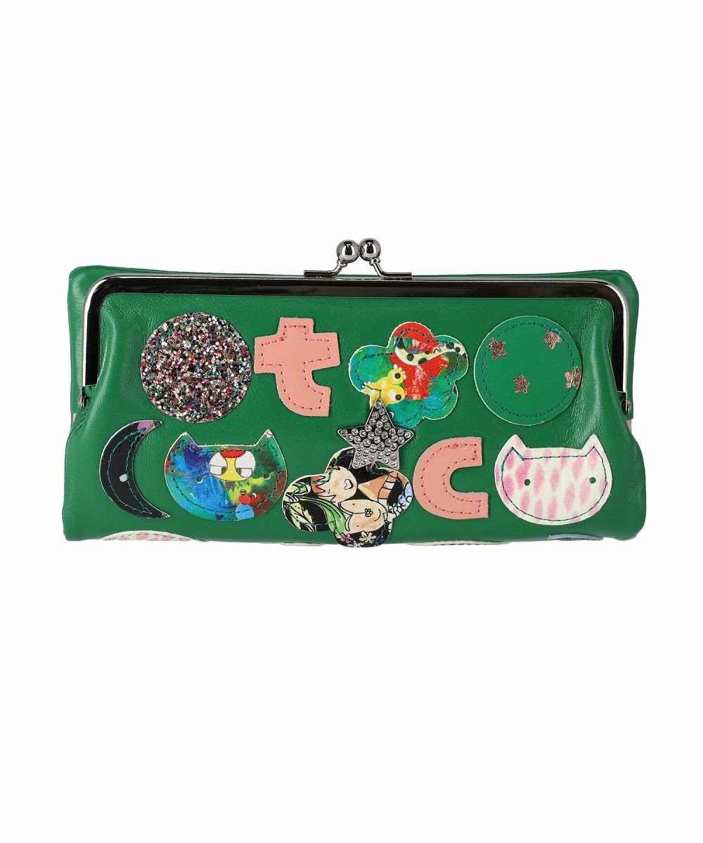 tsumori chisato CARRY tcパッチワーク がま口 長財布 