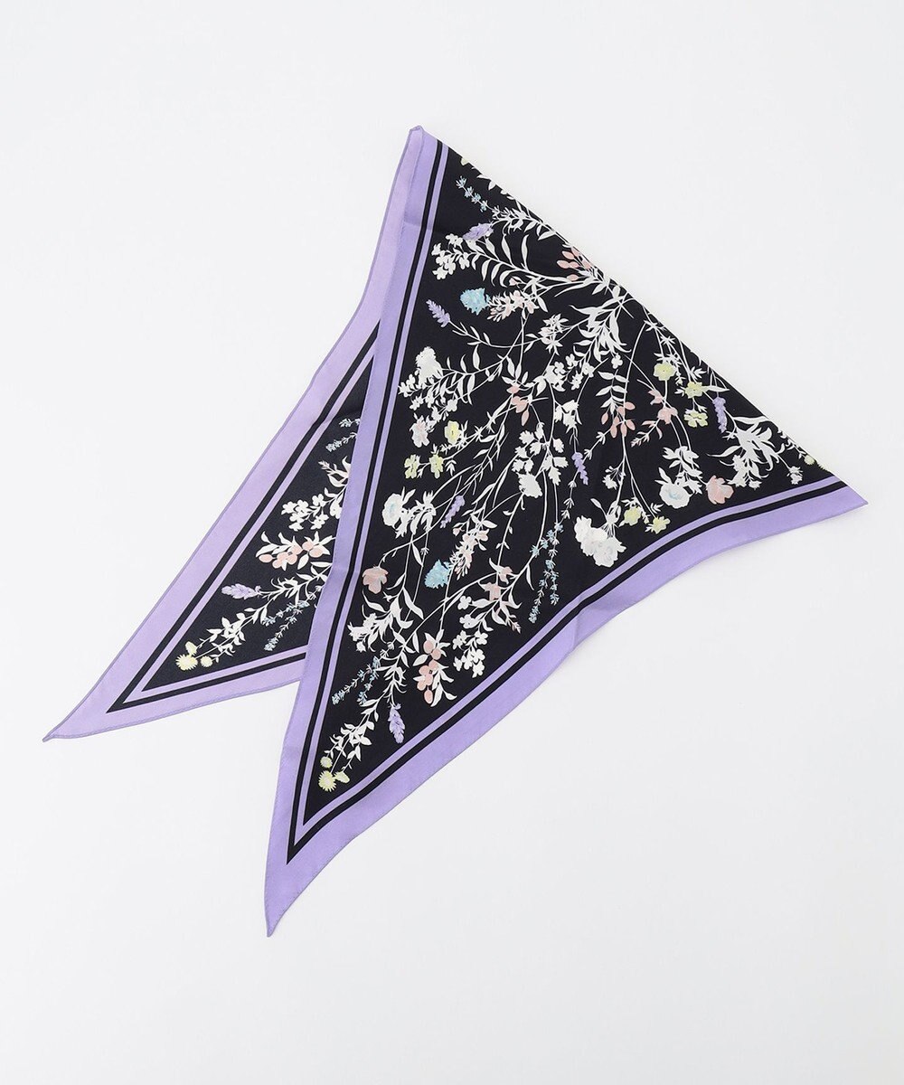 自由区 シルクプリント スカーフ 