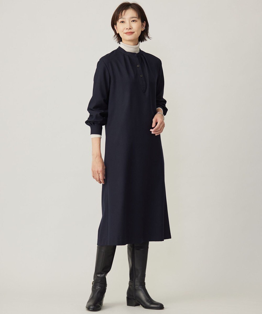 J.PRESS LADIES 【洗える】ANASTASIA milled ワンピース 