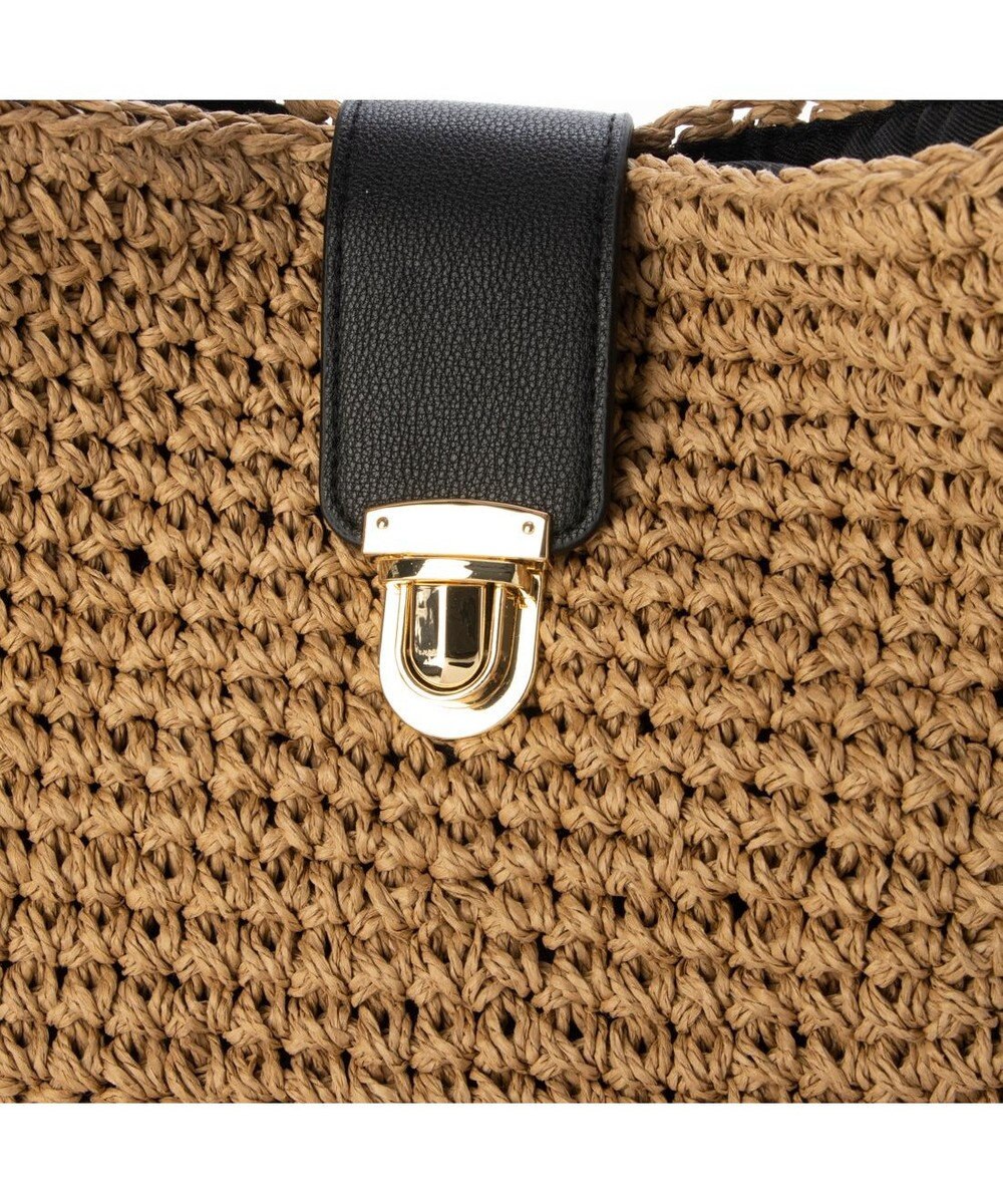 UNBILLION cachecache 差し込みフラップ2wayワンハンドルクロッシェトート 