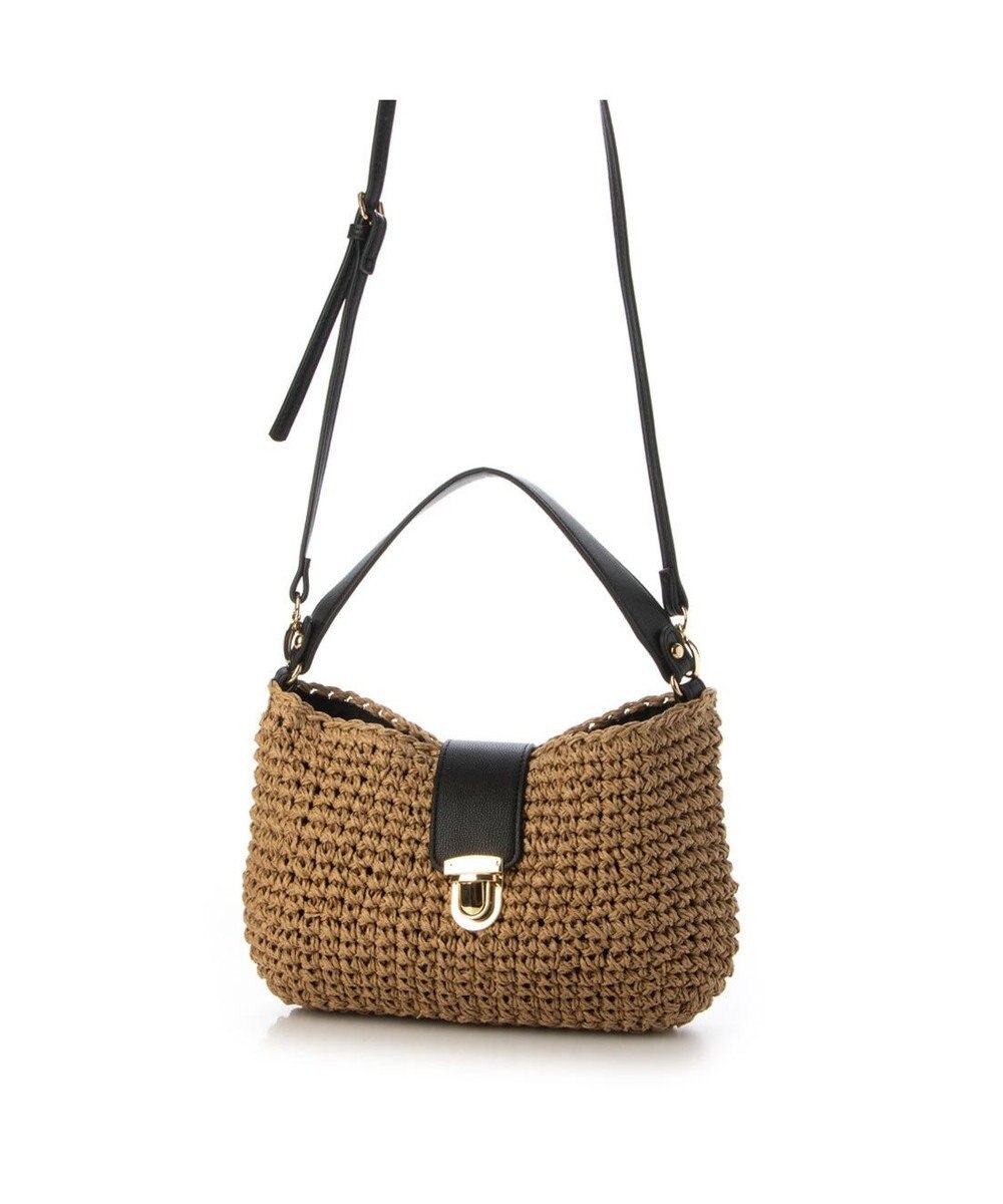 UNBILLION cachecache 差し込みフラップ2wayワンハンドルクロッシェトート 