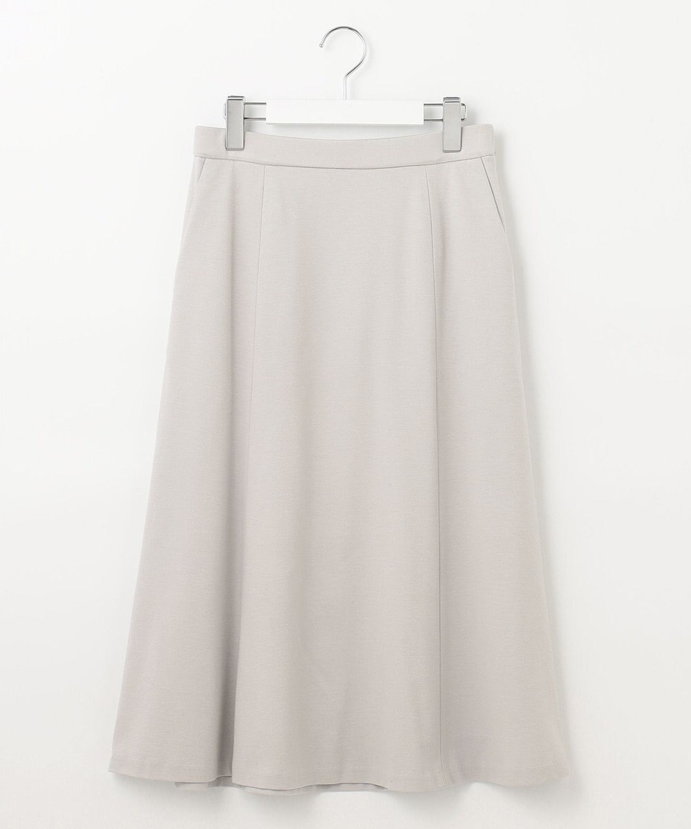 自由区 【好評につき追加生産/洗える】WASHABLEPONTE セミフレアスカート 