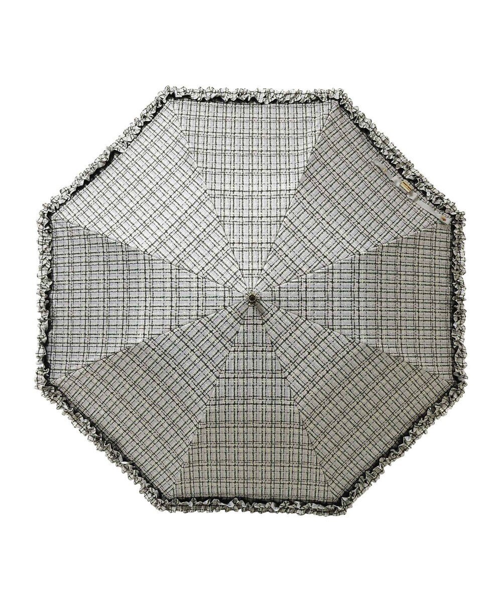 MOONBAT 【晴雨兼用日傘】LANVIN en Bleu (ランバン オン ブルー) 折りたたみ日傘 ドビーフリル 遮光 遮熱 UV 