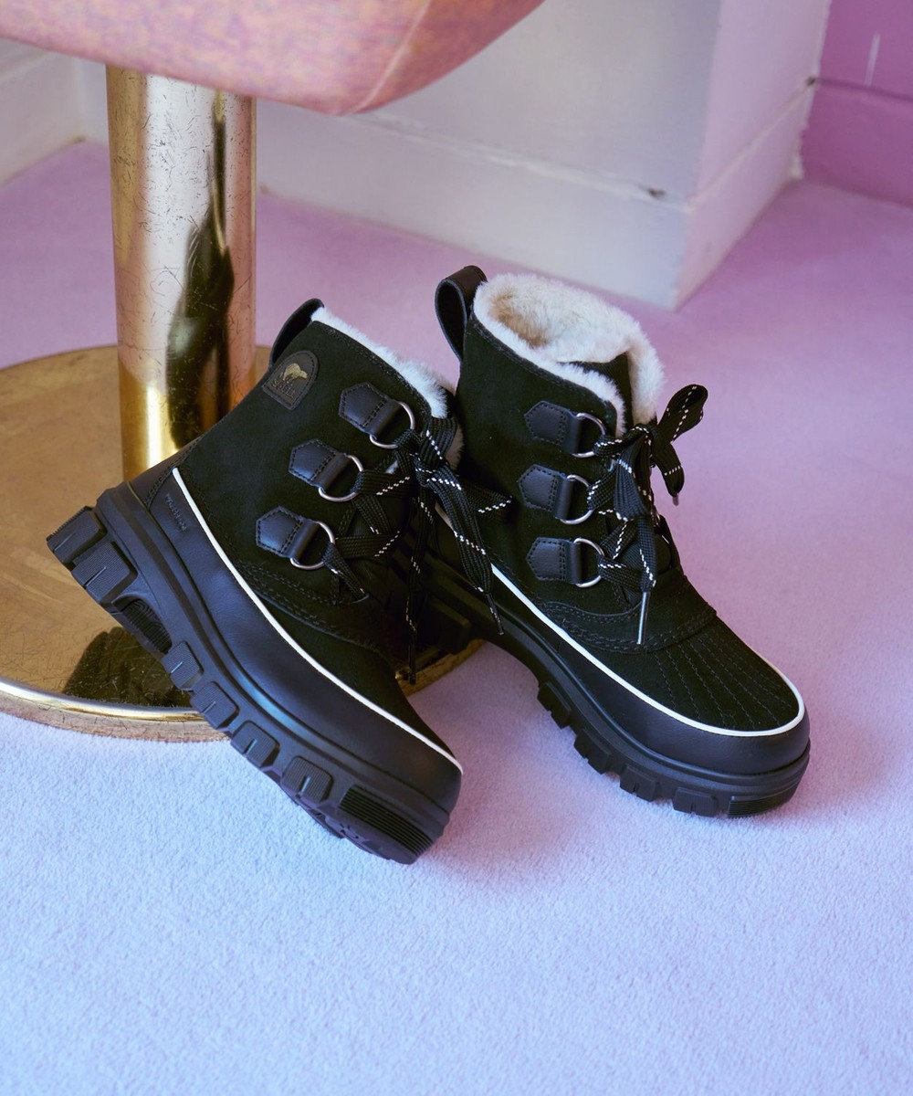 SOREL ティボリ5　ウォータープルーフ Black, Fawn