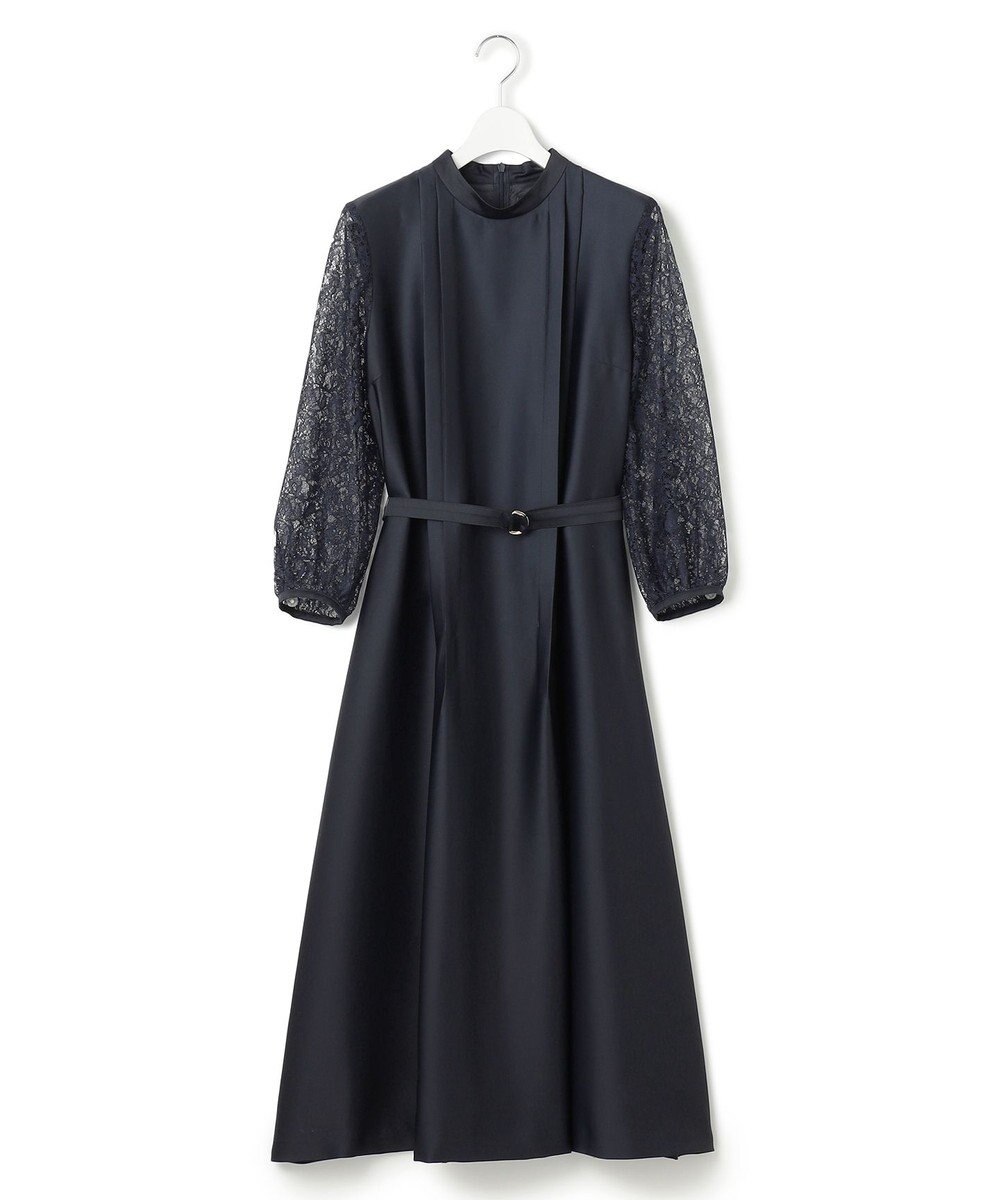 23区 【APPLAUDIR】ノーブルサテン レースコンビドレス 