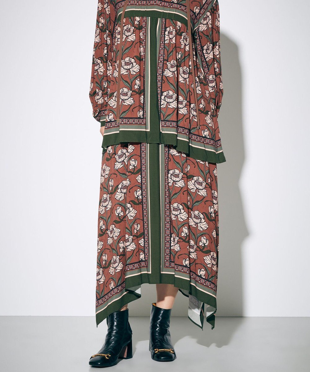 パネルフラワープリントスカート / GRACE CONTINENTAL | ファッション
