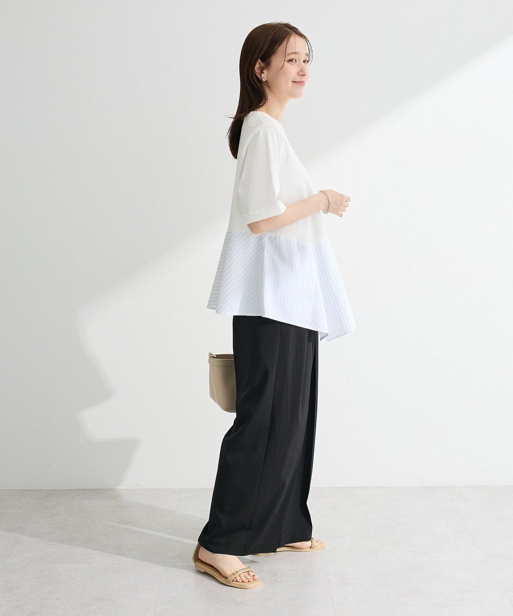 Green Parks タックワイドパンツ 