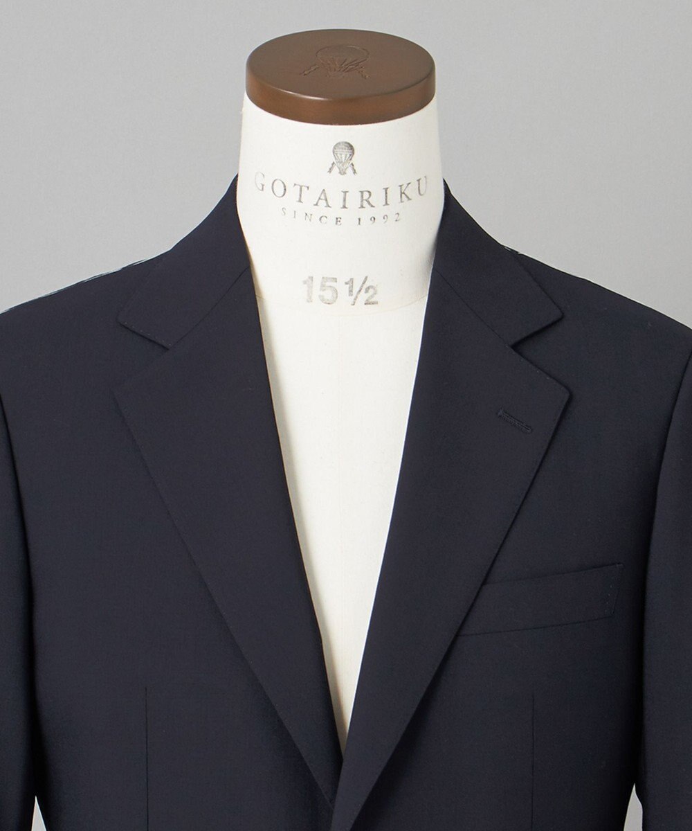 GOTAIRIKU 【オールシーズン対応】WOOL×POLYESTER ライトウェイト スーツ（ネイビー） 