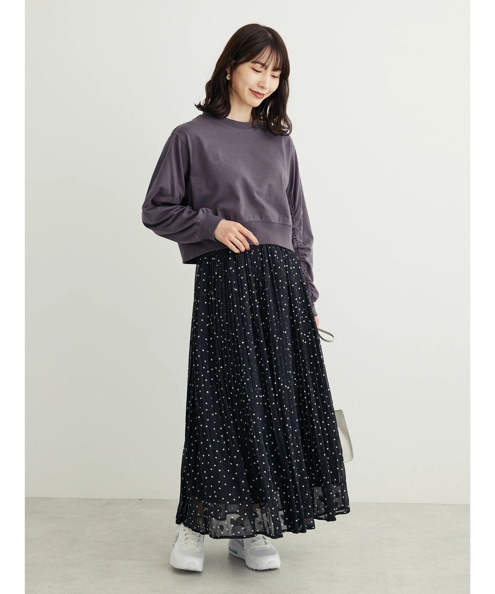 Green Parks ・ＥＬＥＮＣＡＲＥ　ＤＵＥシャーリング袖プルオーバー 