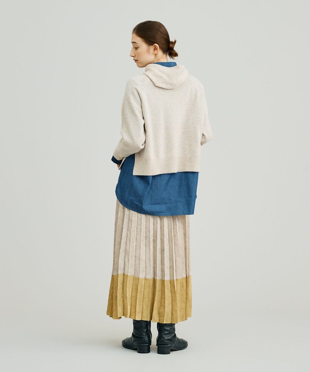 J.PRESS YORK STREET 【WOMEN】ウールカシミヤ フーディニット 