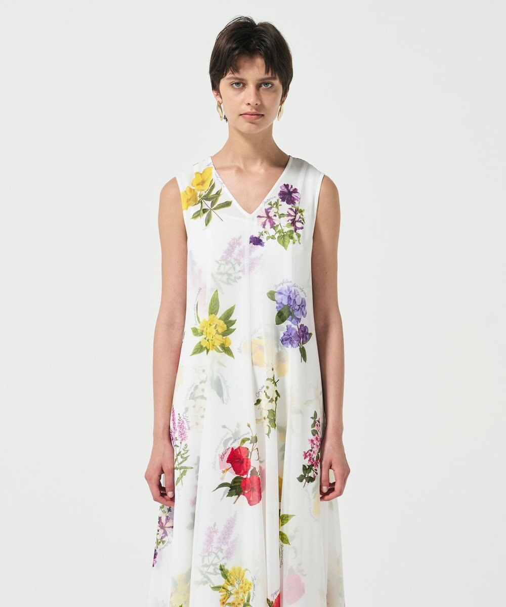 GRACE CONTINENTAL ボタニカルレイヤードワンピース 