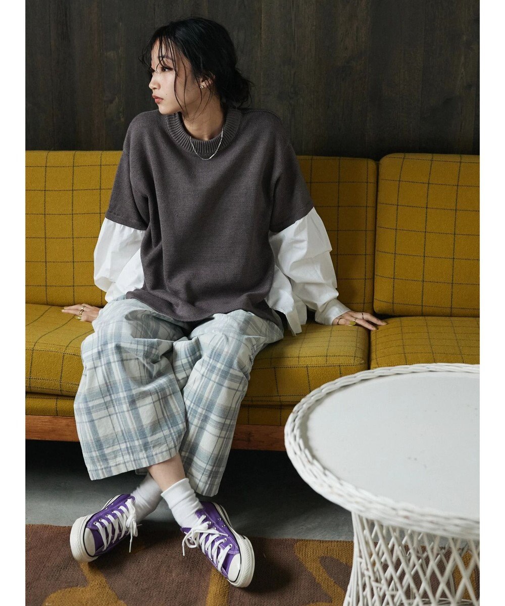 CRAFT STANDARD BOUTIQUE シャツドッキングニットプルオーバー 