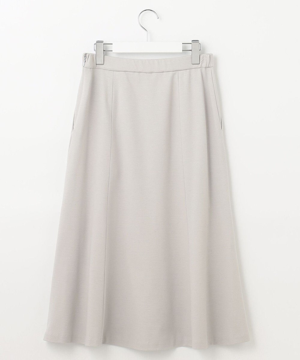 自由区 【好評につき追加生産/洗える】WASHABLEPONTE セミフレアスカート 