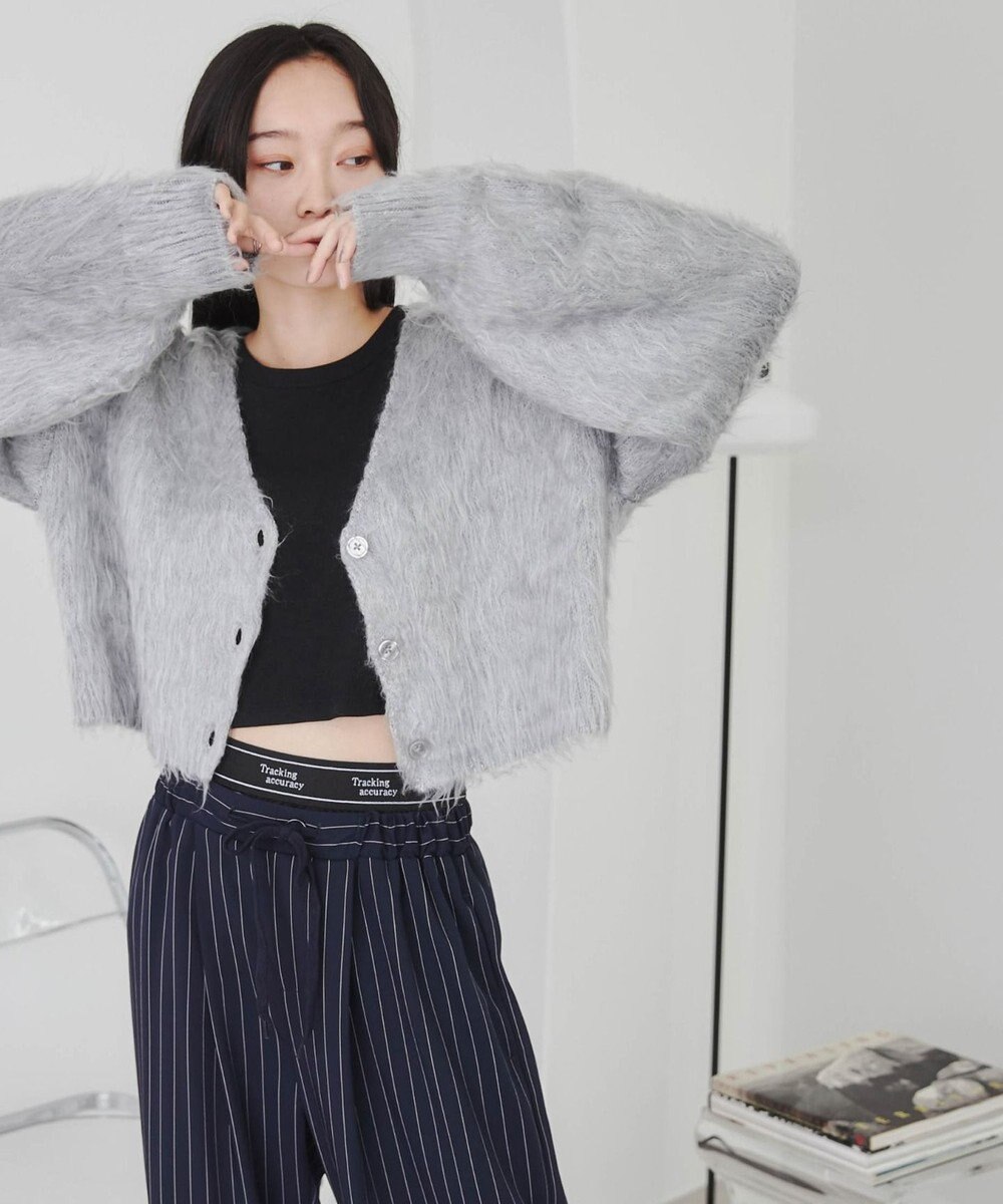 WEGO ファータッチニットショートカーデ 