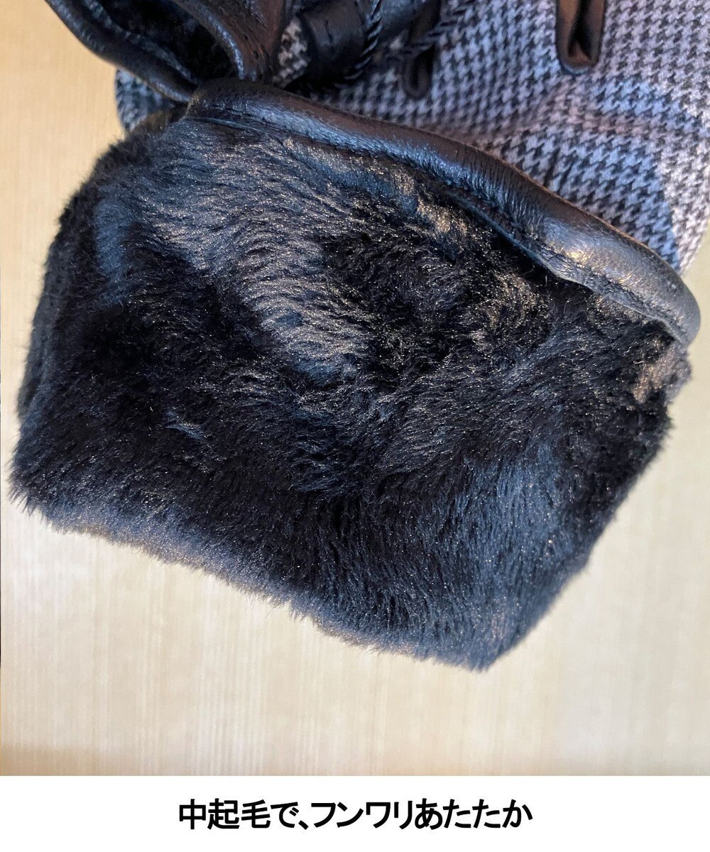 GOTAIRIKU 【スマホ対応】DRAGO/ドラゴ ウールシープレザーコンビ グローブ＿柄 