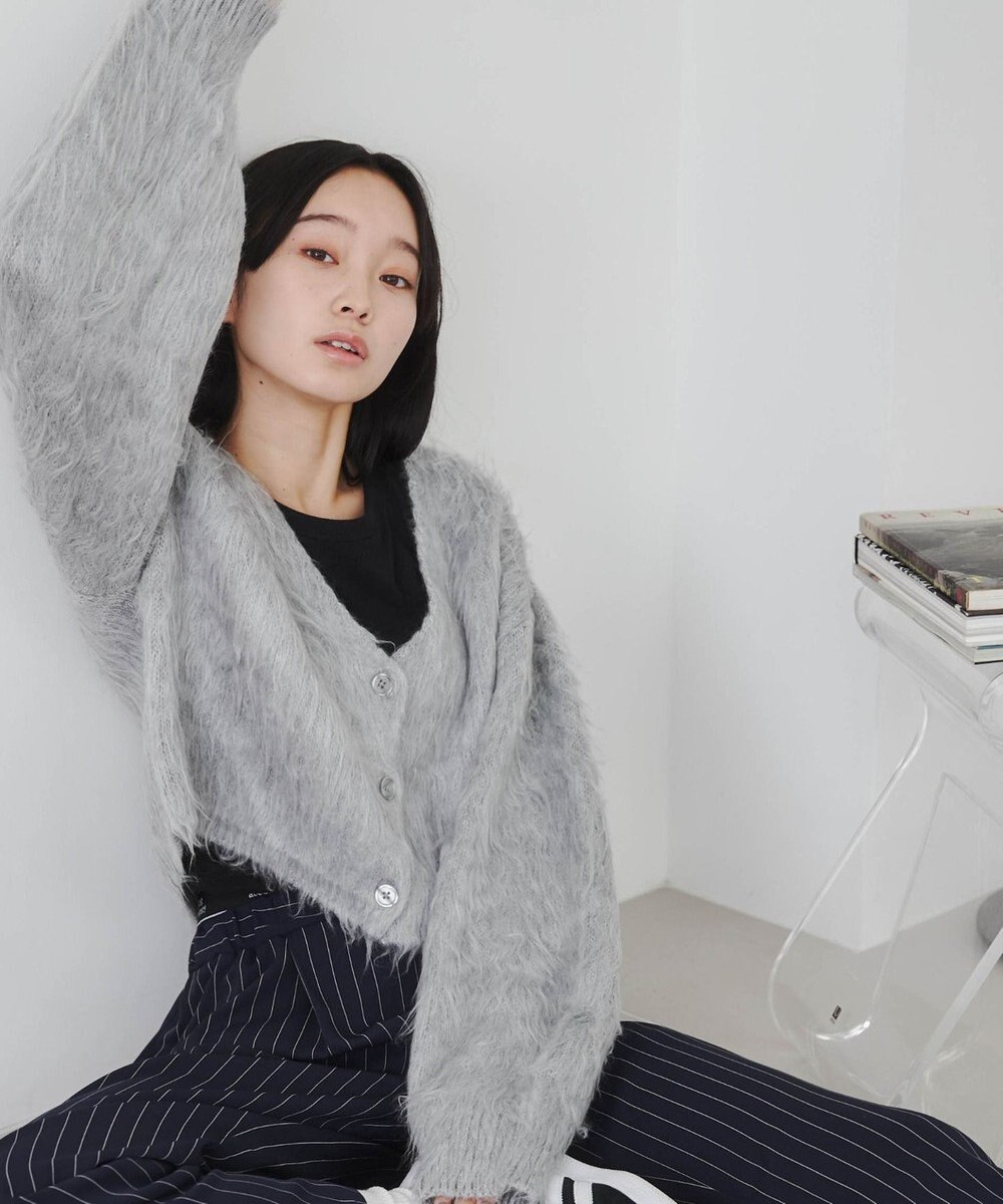 WEGO ファータッチニットショートカーデ 