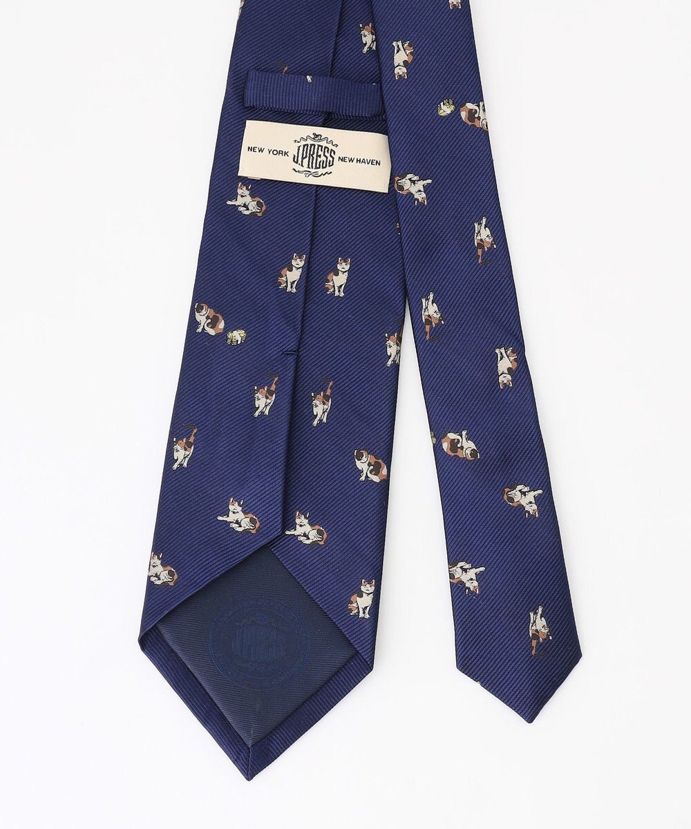 J.PRESS MEN 【JOKE TIE COLLECTION】猫に小判 ネクタイ 