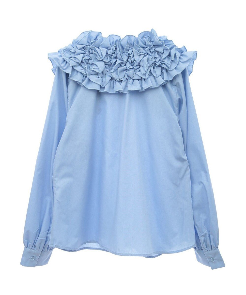 Green Parks フリルビッグカラーブラウス 