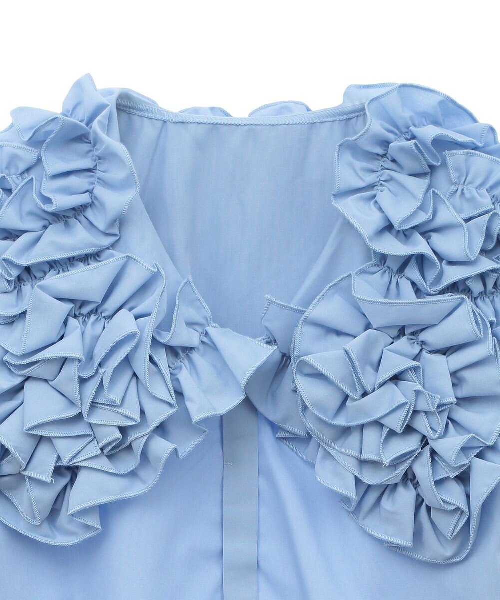 Green Parks フリルビッグカラーブラウス 