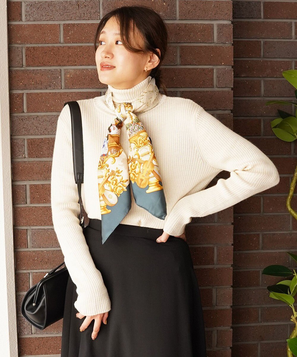 TOQUE 〈大草直子さんアドバイザー〉ベビーアルパカ×シルク ハイネックニット 