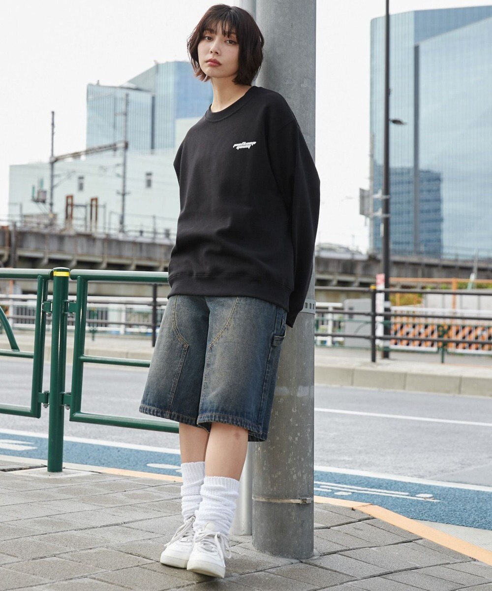 WEGO 【ユニセックス着用ITEM】リラックスフィットグラフィックプルオーバー 