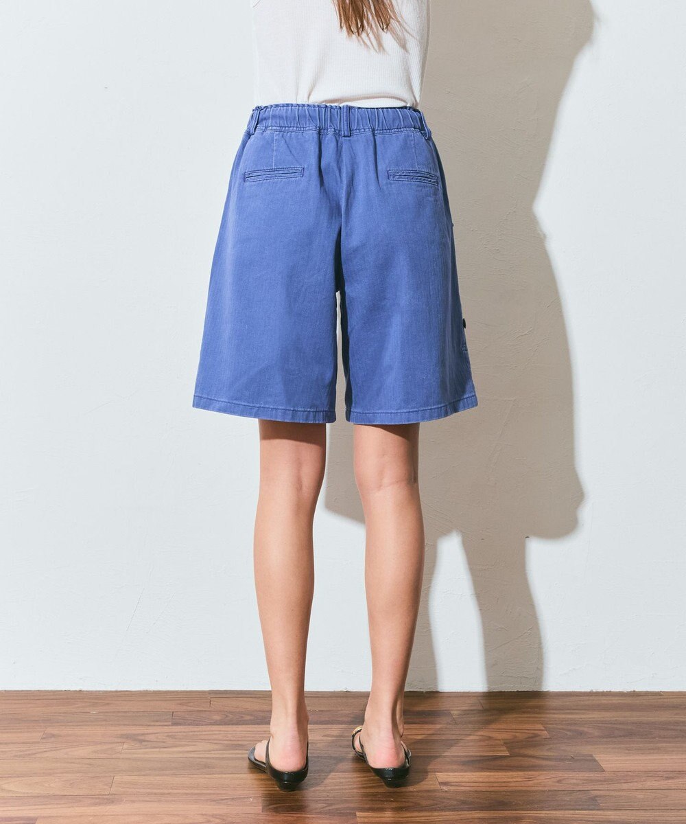 GRACE CONTINENTAL ヘリンボーンツイルハーフパンツ 