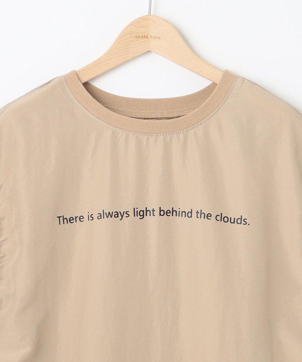 SHARE PARK LADIES ライトタッチ裾テールロゴTシャツ 