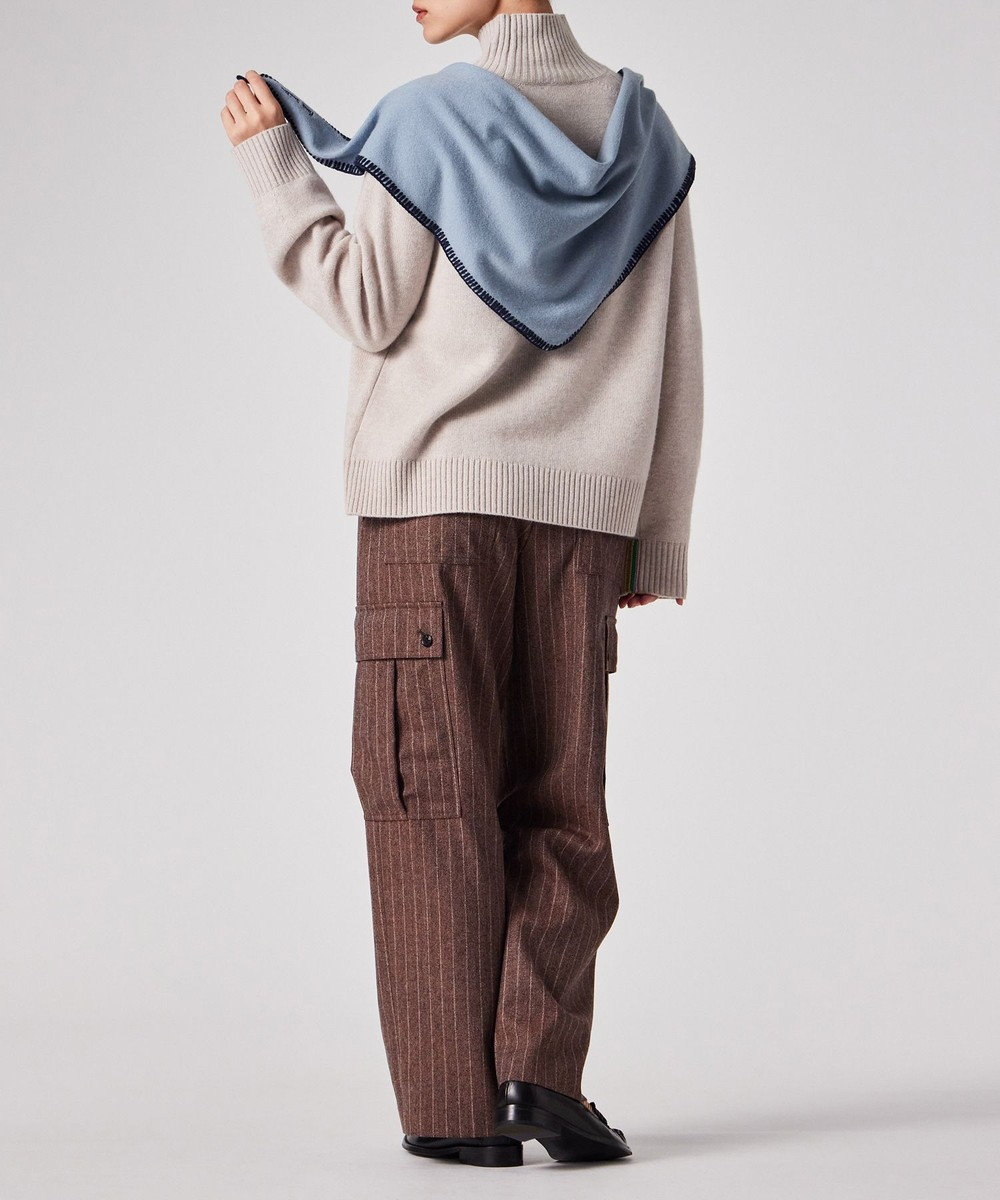 Paul Smith ブランケットステッチ トライアングル スカーフ 