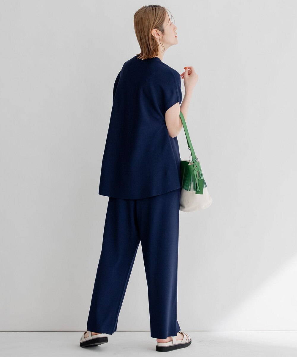 23区 【洗える】レーヨンポリエステルストレッチ フレア ニット 