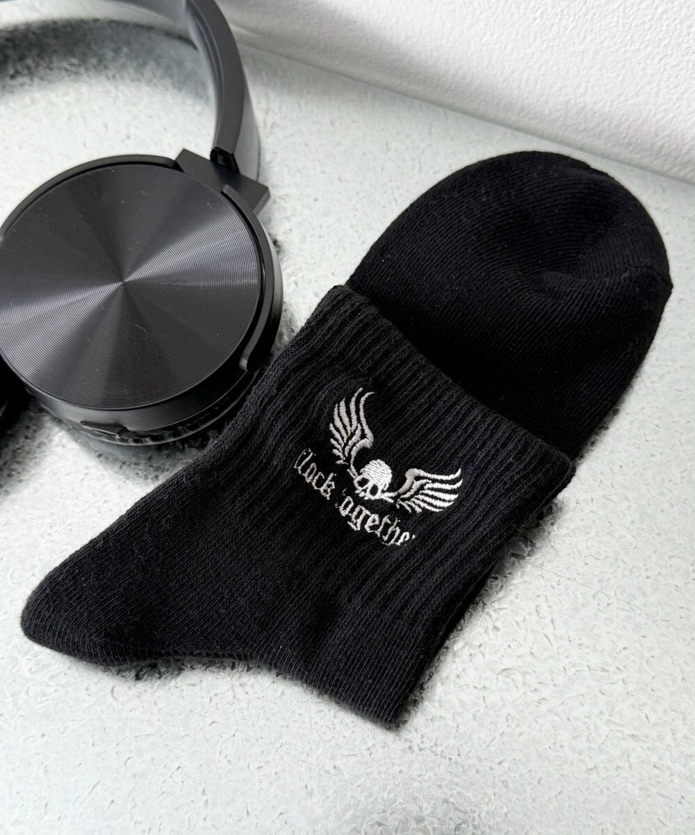 WEGO 刺繍パイルソックス（U） 