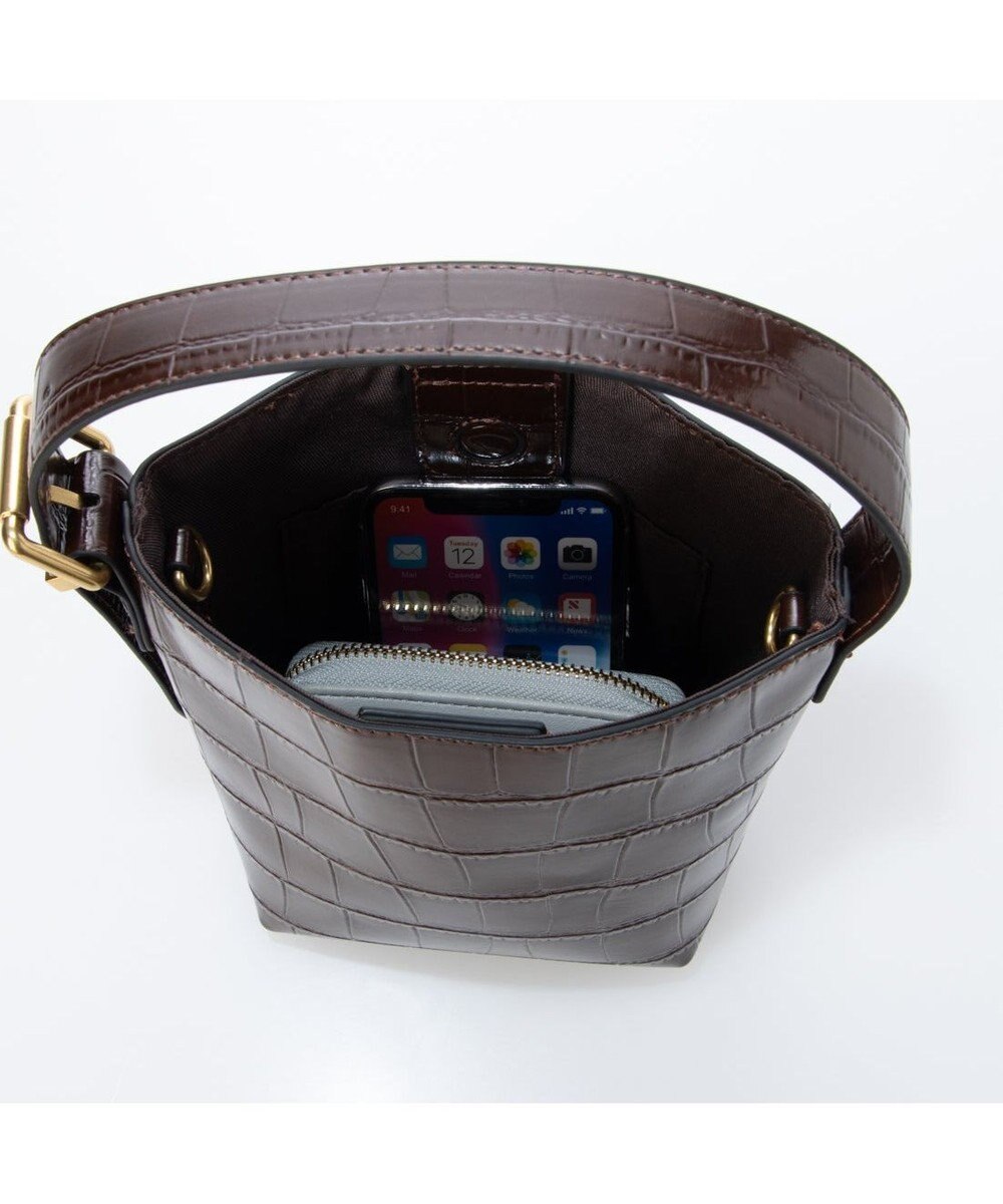 UNBILLION カシュカシュ cachechche / クロコ型押し2wayミニショルダー 