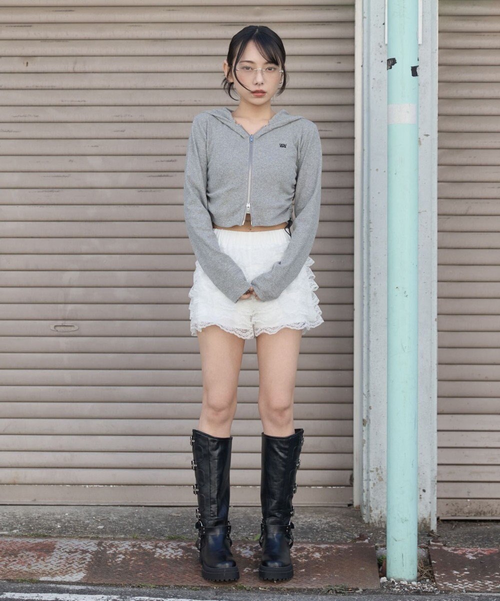 WEGO リブジップパーカー 