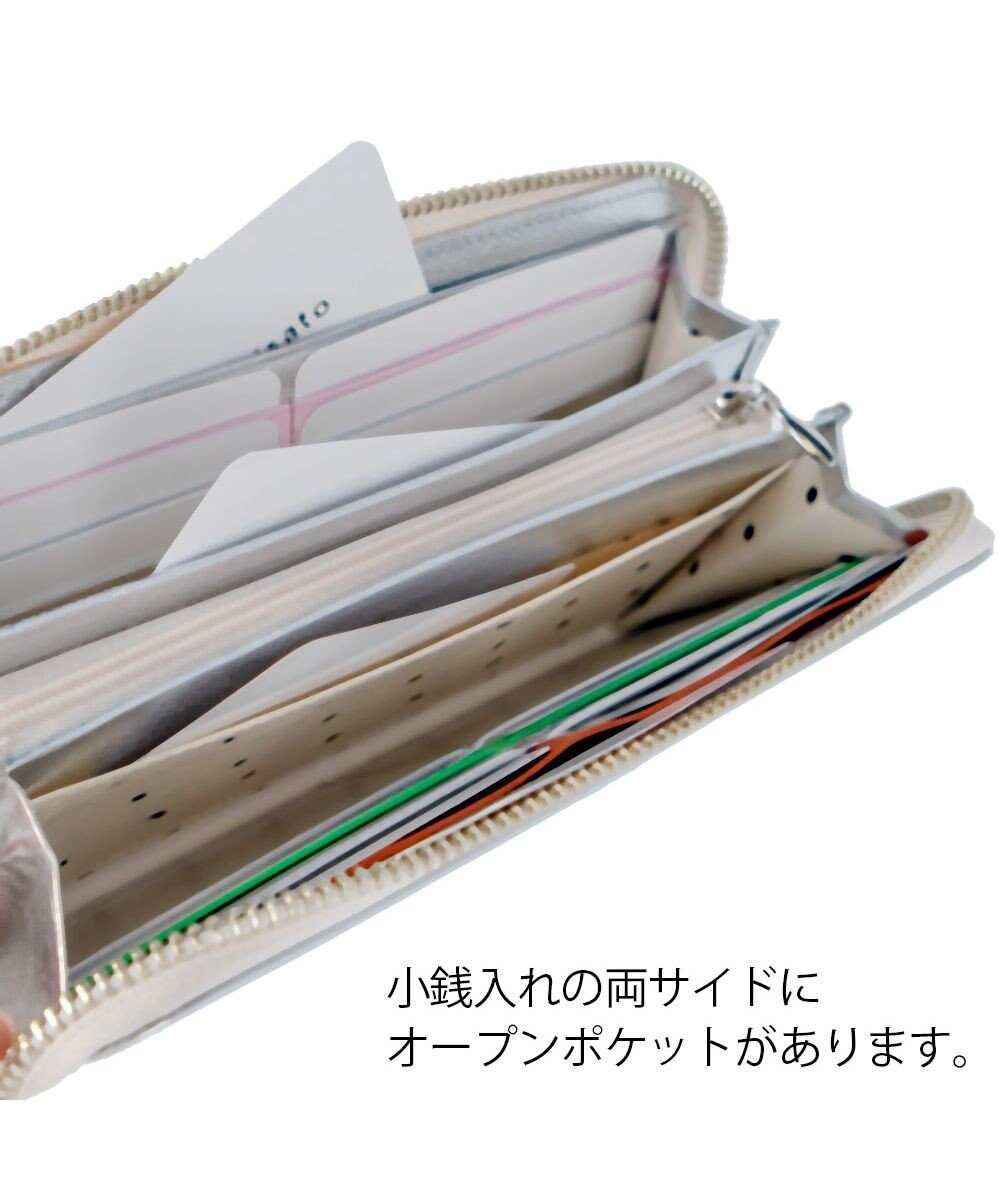 tsumori chisato CARRY ラブワッペン ラウンドファスナー長財布 