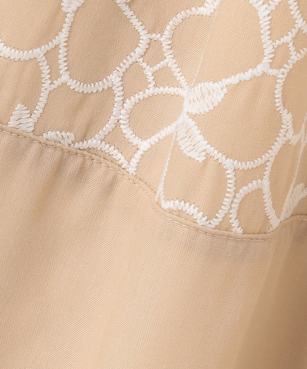 組曲 KIDS 【110-140㎝】フラワーパネルボーダー ワンピース 