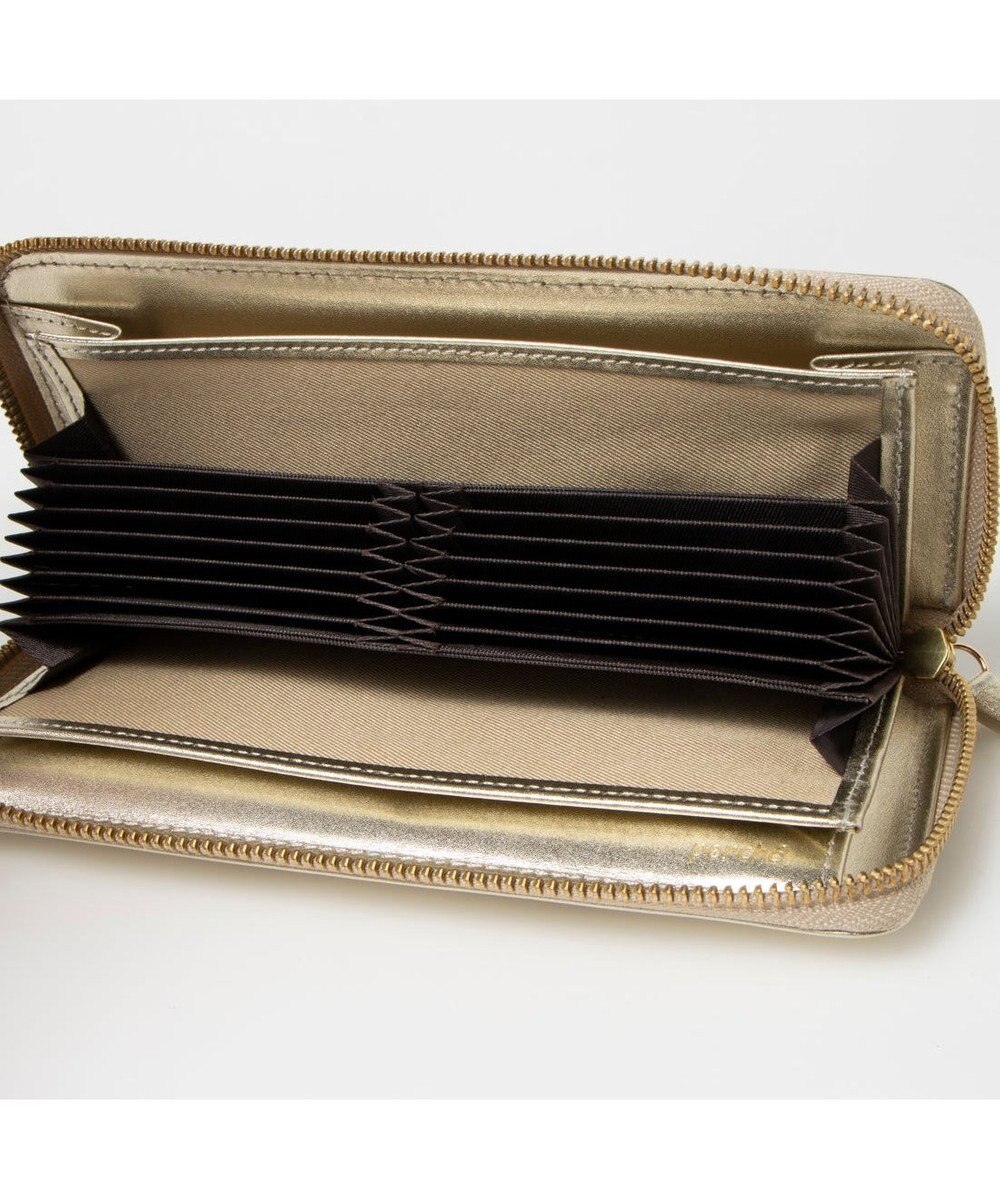 UNBILLION ペルケ perche / ドット型押し・ジャバラカード長財布 