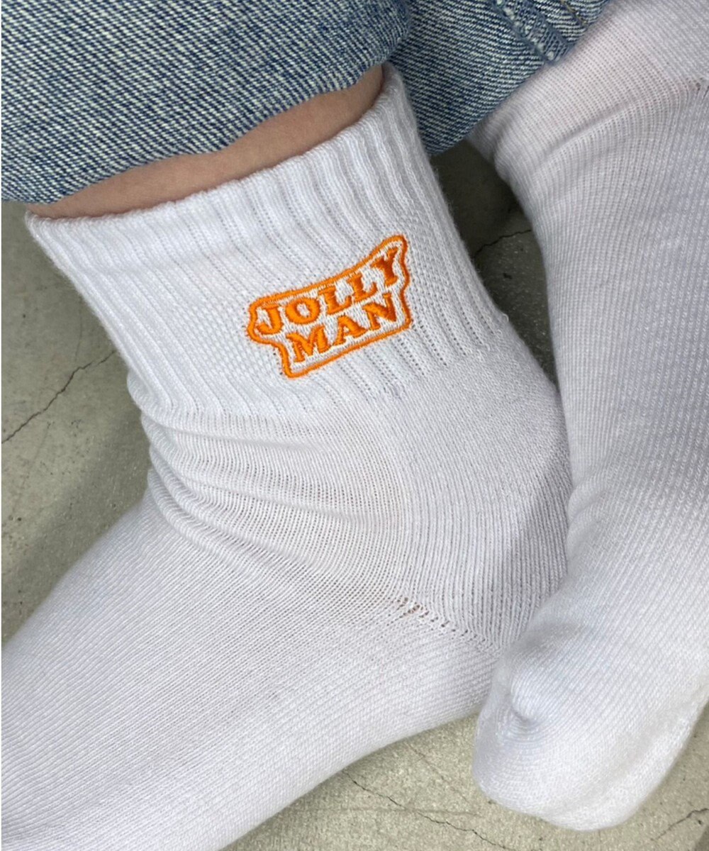 WEGO カラーロゴアンクルソックス 