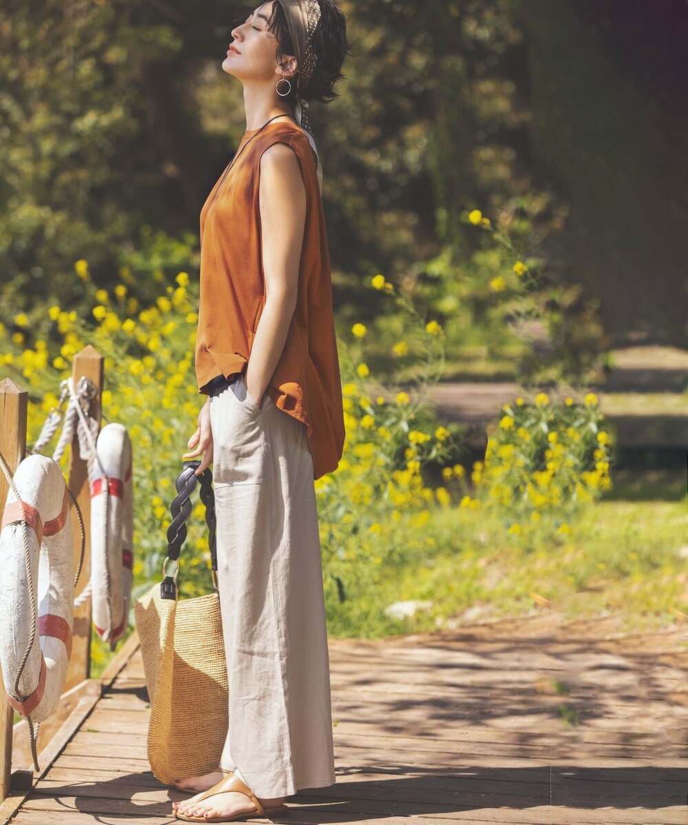 #Newans 【洗える】バックシャンデザインカットソー 