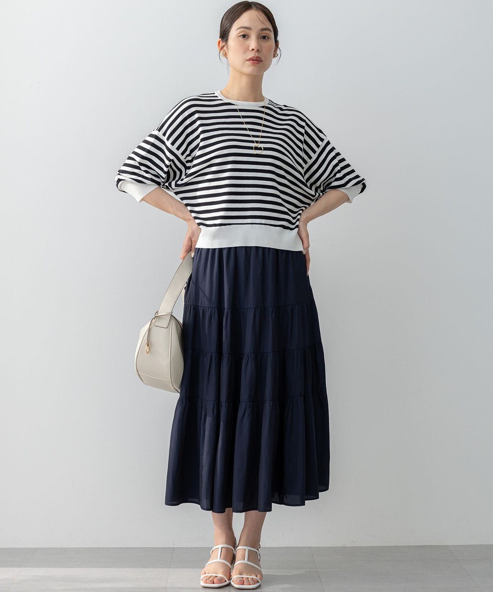 組曲 ドルマンスリーブ7分袖 ニットＴ 