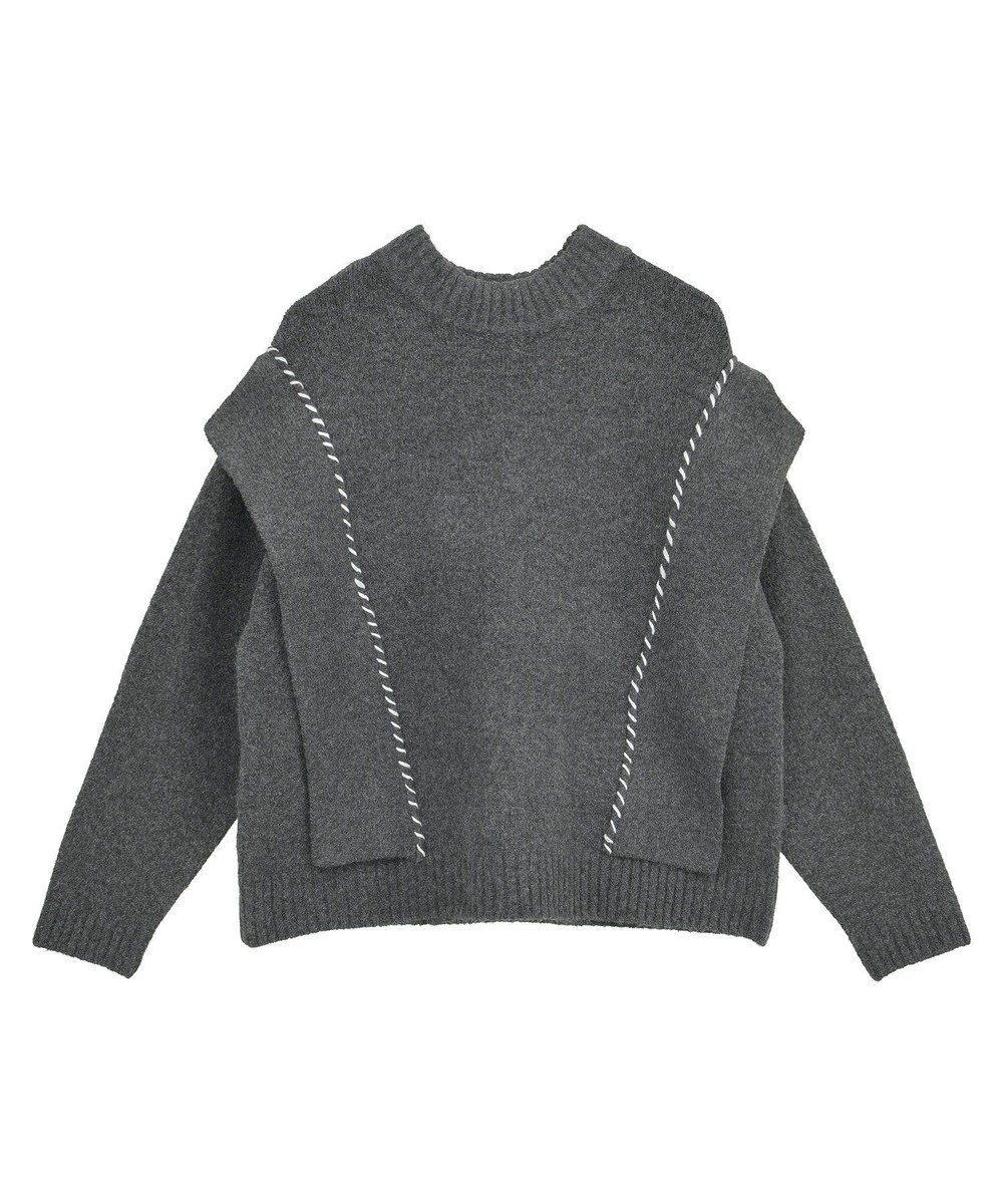 CRAFT STANDARD BOUTIQUE ハンドステッチデザインニットプルオーバー 