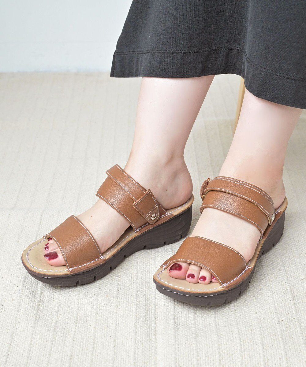 Pointer 本革 超軽量2WAY ツーバンドサンダル 