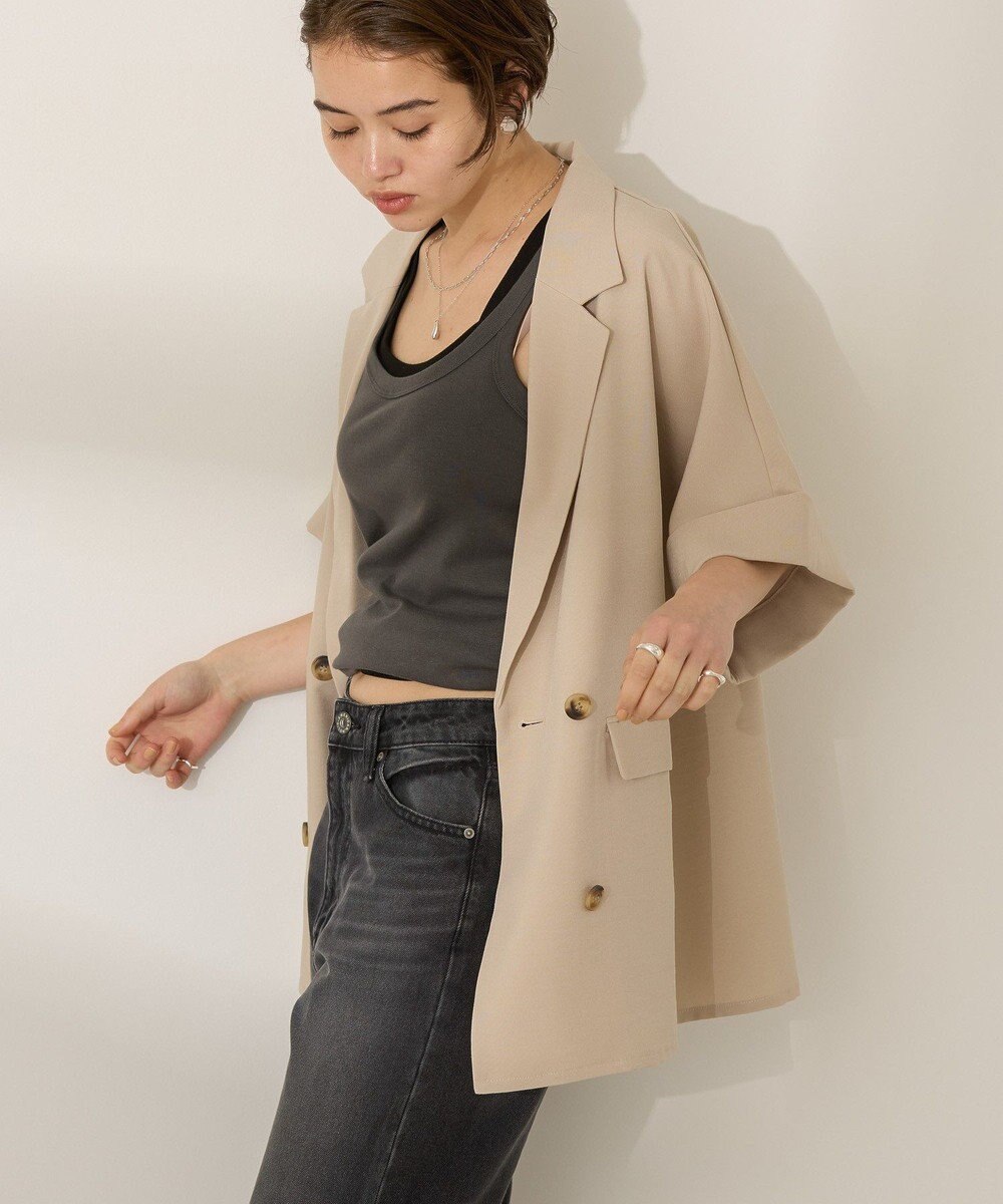 AMERICAN HOLIC テーラード半袖ジャケット 